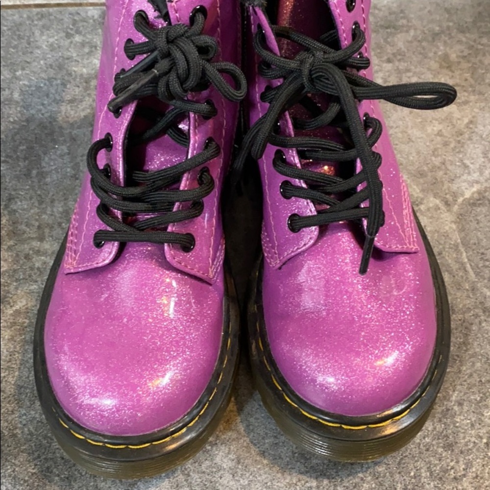 Patent Glitter Junior Delaney Boot